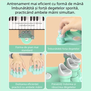 SOLO SP-140 Exercisor de degete pentru pian — material ABS, antrenor de forţă pentru degete, pentru instrumente muzicale