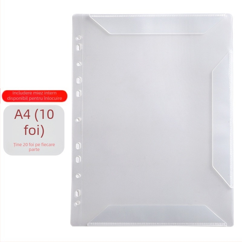 Mapă pentru partituri din piele, Monrick, model Music score clip, 20 de pagini, grosime 30