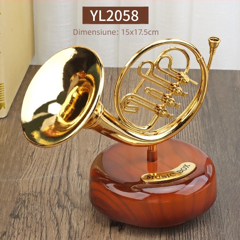 Cutie muzicală saxofon decor de birou — rotativă, ABS, stil chinezeasc, turnare prin injecție (Brand: Shipin Toys; Material: ABS; Stil: Chinezesc; Proces de fabricație: Turnare prin injecție; IP: Nu)