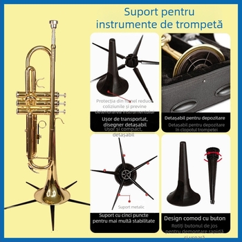 Suport de podea pentru instrumente Inmuc pentru flaut și clarinet – design compact de depozitare