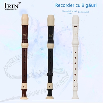 Baroque Recorder IRIN BJ100/BJ200/BJ300, detașabil, ABS, tonal înalt B