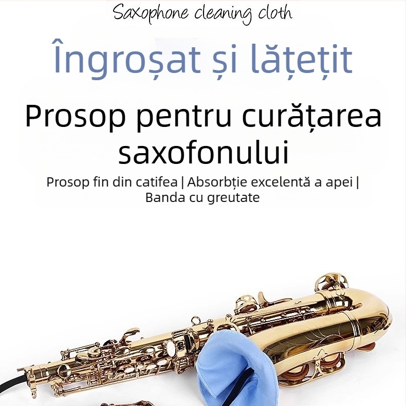 Maner Cârpa de curățare pentru instrumente muzicale – țesătură absorbantă pentru curățare internă și întreținere