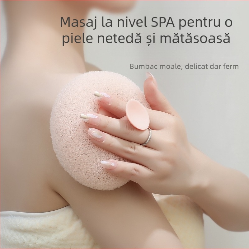 Yi Bao Minge de baie din nylon cu masaj în formă de floare – 500 buc., accesoriu de baie cu dublu scop