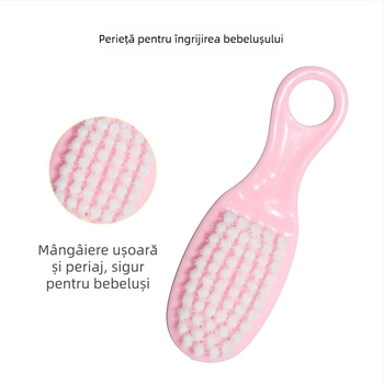 Set de îngrijire pentru bebeluși: kit de opt piese pentru tăierea unghiilor, cu foarfece, piepteni, perii, aspirator nazal, ambalaj EVA — plastică + oțel inoxidabil