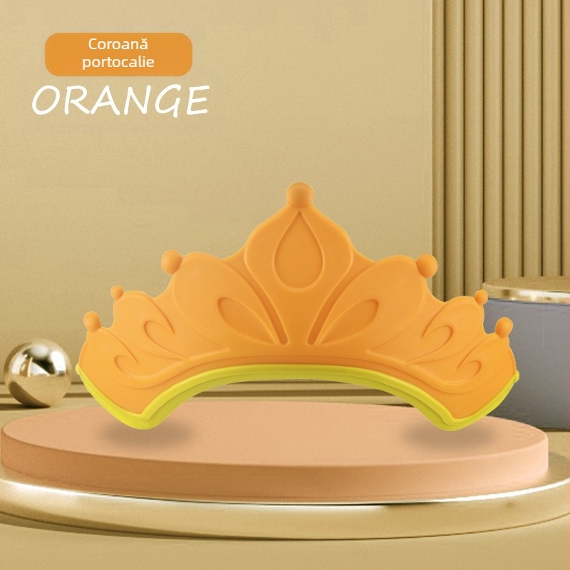 Pălărie de duș pentru bebeluși cu protecție pentru ochi și urechi, din polipropilenă, reglabilă, impermeabilă