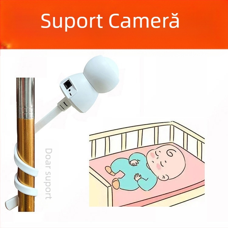 Suport pentru cameră tip domă, rotire 360°, aluminiu, șurub de montaj 1/4''-20, montaj fără găuri