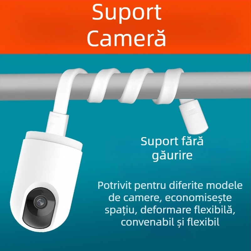Suport pentru cameră tip domă, rotire 360°, aluminiu, șurub de montaj 1/4''-20, montaj fără găuri