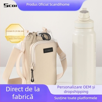 Geantă pentru sticlă de apă Scandihome — material textil, stil modern minimalist, personalizabil, calitate premium