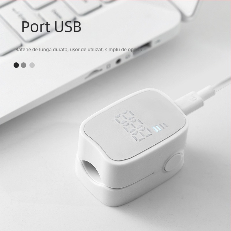 Lampă portabilă pentru manichiură cu afișaj digital, reîncărcabilă, trei LED-uri