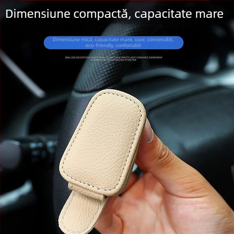 Clip PVC pentru ochelari auto cu compartiment de depozitare pentru ochelari de soare, personalizare disponibilă