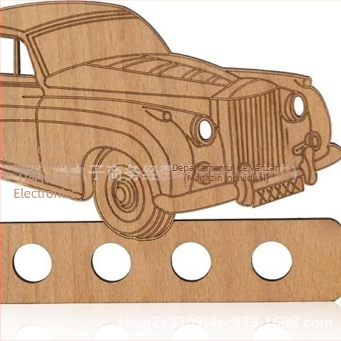 Ornament din lemn pentru birou în stil modern minimalist