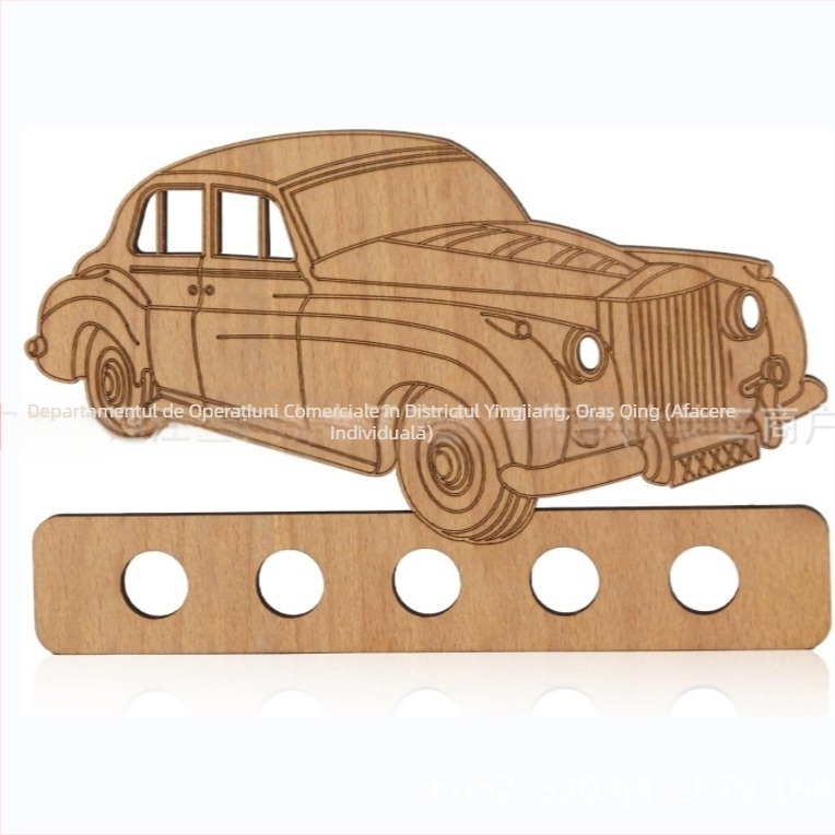 Ornament din lemn pentru birou în stil modern minimalist