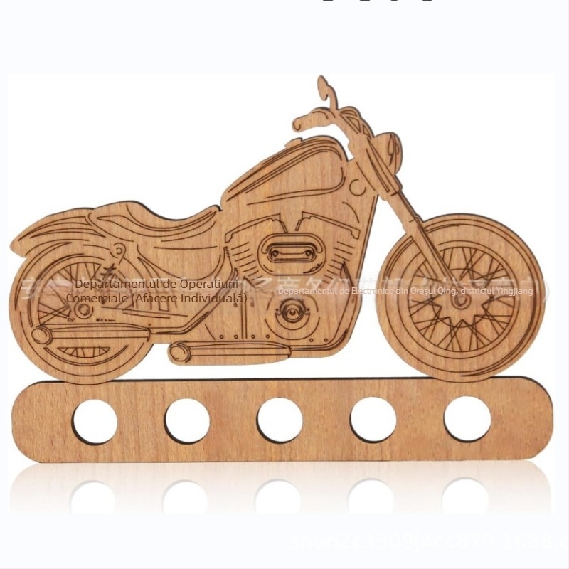 Ornament din lemn pentru birou în stil modern minimalist