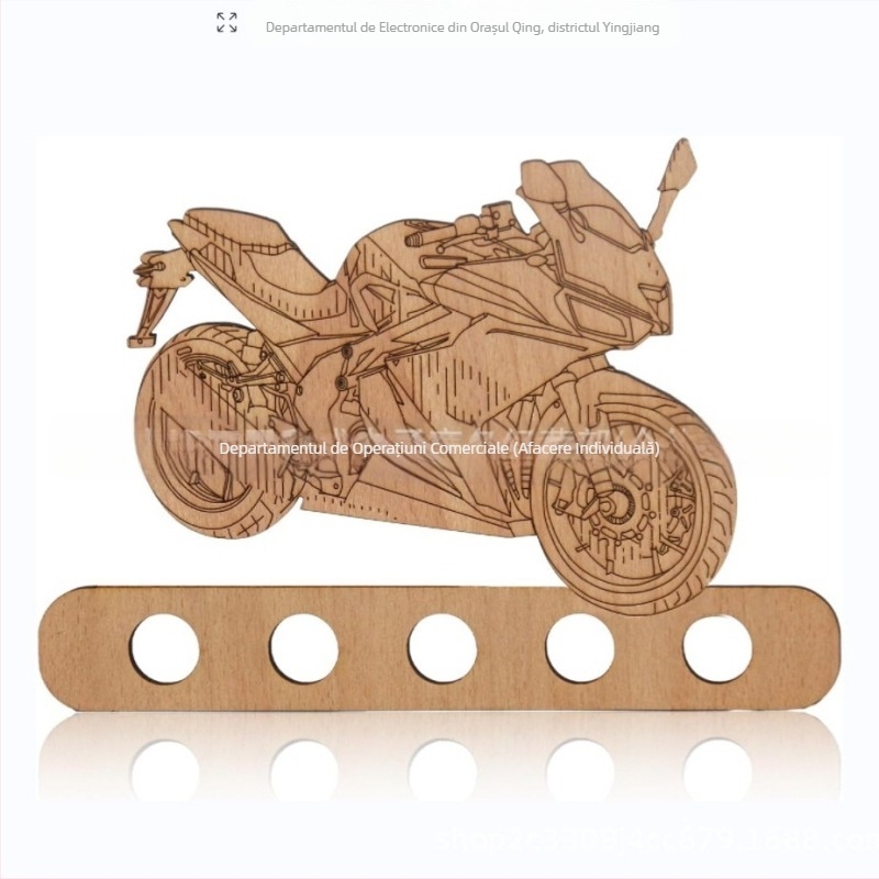 Ornament din lemn pentru birou în stil modern minimalist