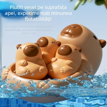Jucărie de baie din vinil pentru bebeluși – jucărie cognitivă plutitoare pentru sugari 0–3 ani, certificat 3C, cod 2024152202053773