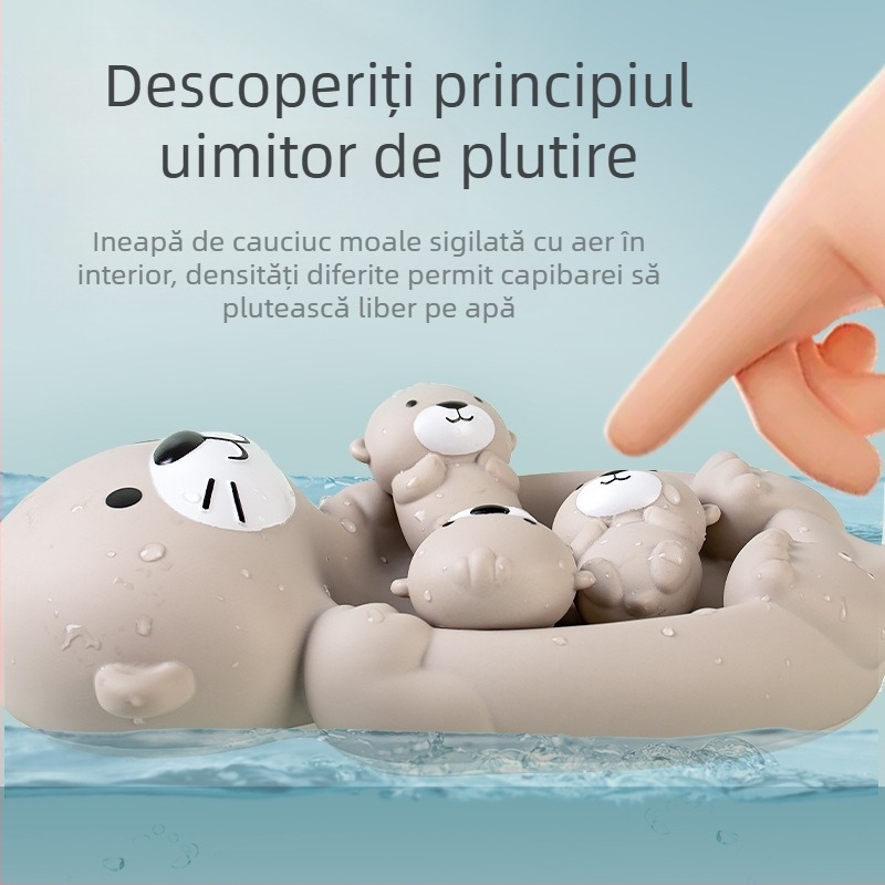 Jucărie de baie din vinil pentru bebeluși – jucărie cognitivă plutitoare pentru sugari 0–3 ani, certificat 3C, cod 2024152202053773