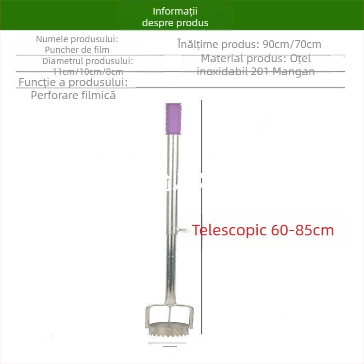 Puncher pentru folie de mulcire – perforare în folie de plastic pentru răsaduri legume, unealtă agricolă, Brand: Consultation