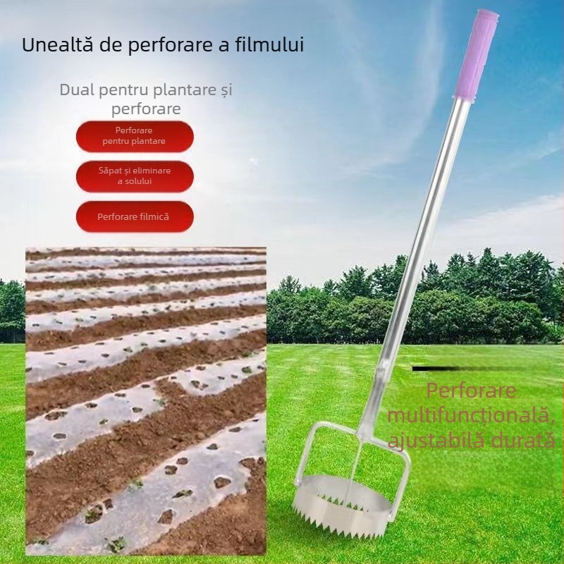 Puncher pentru folie de mulcire – perforare în folie de plastic pentru răsaduri legume, unealtă agricolă, Brand: Consultation