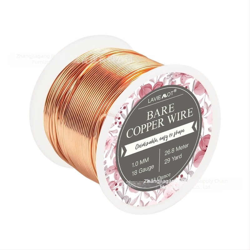 Sârmă de cupru pentru bijuterii – cupru pur, marca LAVIEMOT, 230 g