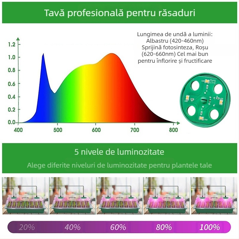 Cutie pentru răsaduri, din plastic, pentru răsaduri, Chengguan
