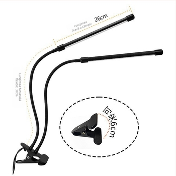 Lampă LED pentru plante cu spectru complet, 80 LED-uri, intrare 12V, IP65, carcasă din aliaj de aluminiu, clips de prindere