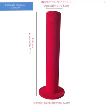 Stativ pentru bijuterii, 1 etaj, afișaj de podea cu placă de densitate și flanel, stil coreean