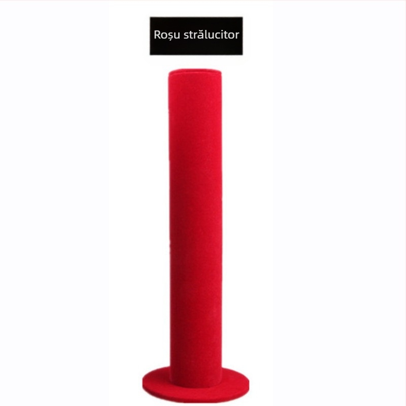 Stativ pentru bijuterii, 1 etaj, afișaj de podea cu placă de densitate și flanel, stil coreean