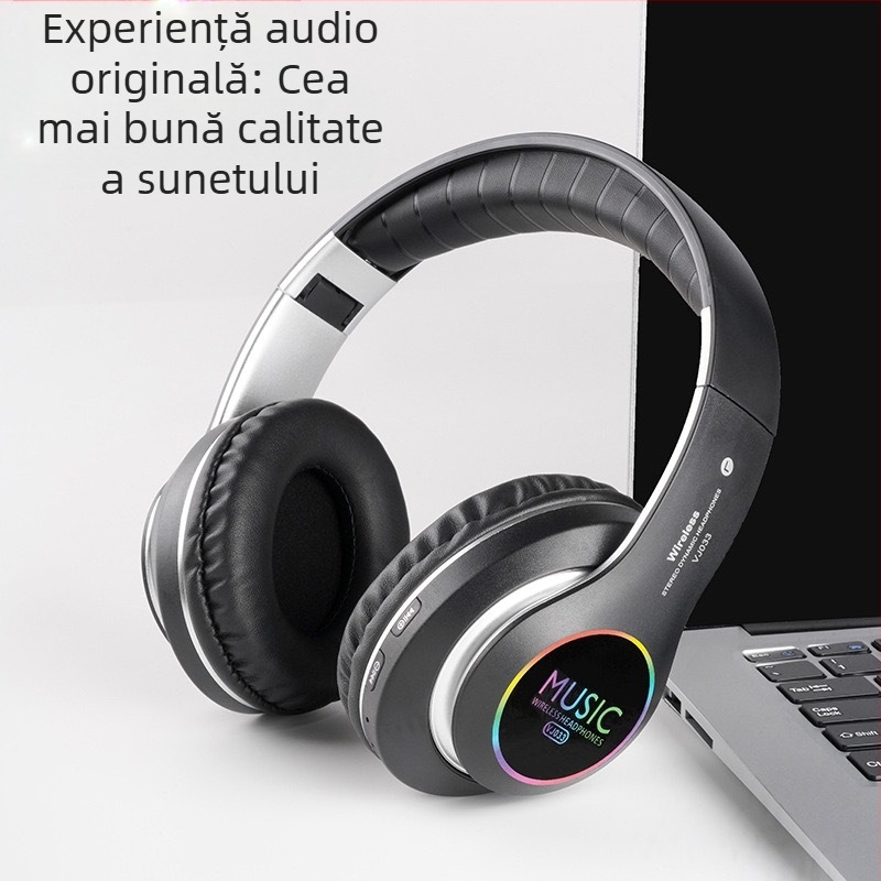 Căști sport wireless Bluetooth 5.0, montare pe cap, stereo, rază 10 m, autonomie >8 h
