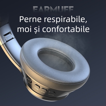 Căști wireless Bluetooth cu microfon, căști de gaming stereo, jack de 3,5 mm, pregătite pentru OEM