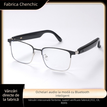 Ochelari Bluetooth inteligenți CC-GS06, baterie 110mAh, control tactil, rază de 10 m+, montare pe cap