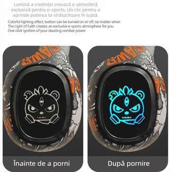 Căști Bluetooth pentru cap, Bluetooth 5.3, rază de 10 m, sunet stereo, autonomie baterie 4–8 ore