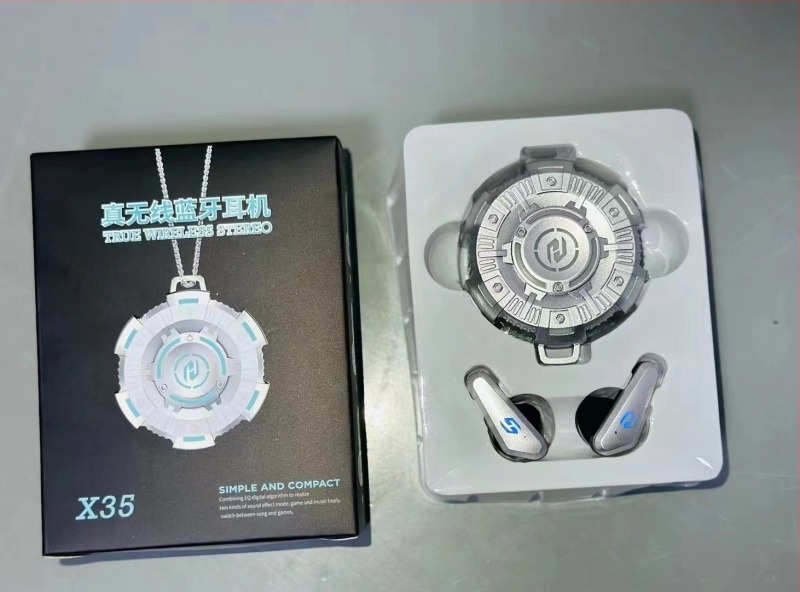 Căști Bluetooth pentru gaming 5.3, latență redusă, IPX5 impermeabile, rază 10 m, autonomie 4–8 ore, model X35