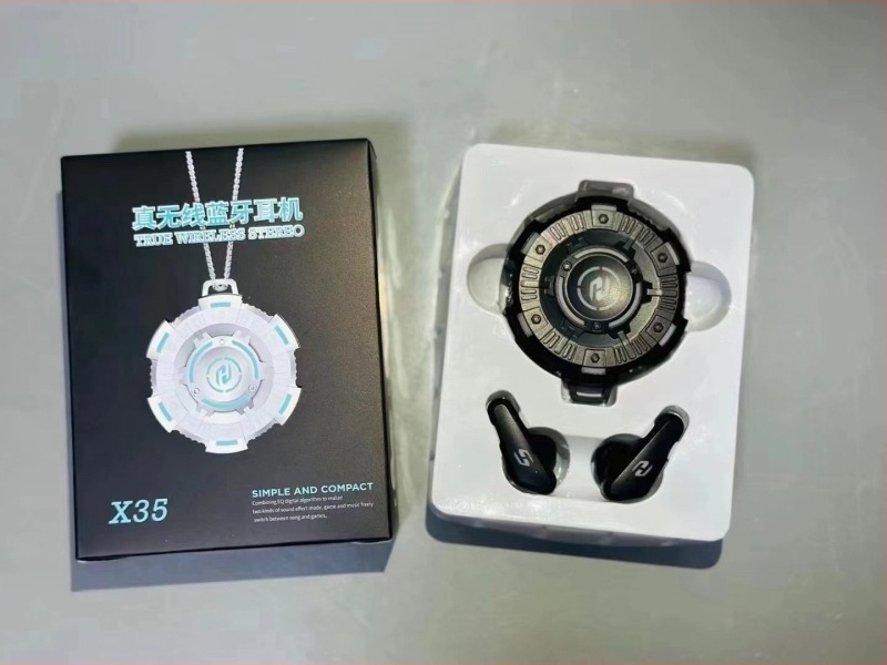 Căști Bluetooth pentru gaming 5.3, latență redusă, IPX5 impermeabile, rază 10 m, autonomie 4–8 ore, model X35