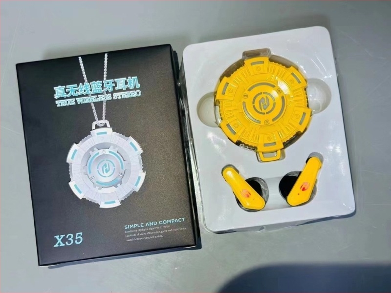 Căști Bluetooth pentru gaming 5.3, latență redusă, IPX5 impermeabile, rază 10 m, autonomie 4–8 ore, model X35