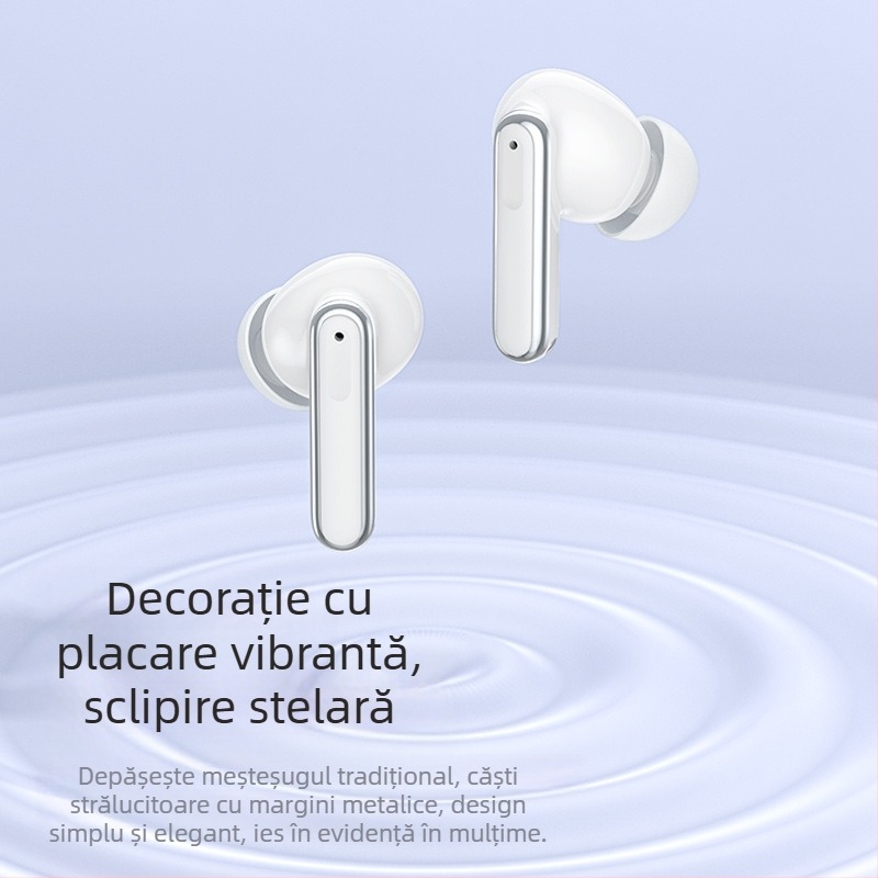 Căști True Wireless Bluetooth cu anulare ANC/ENC, afișaj digital, Bluetooth 5.3, rază de 10 m, IPX4 rezistente la apă