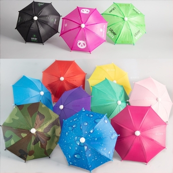 Umbrelă fără mâner, mini umbrelă de soare, cadru din fier cu 8 brațe, țesătură poliester 210T, UPF > 50