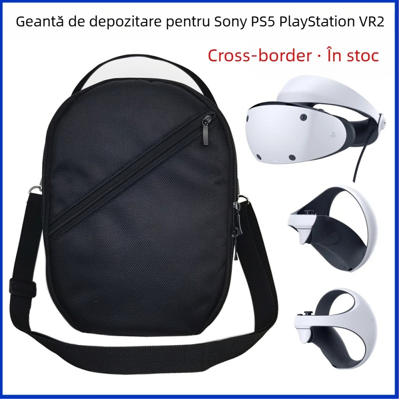 Geantă de stocare VR pentru Apple Vision Pro, material 1680D Oxford, compatibilă cu PSVR2, Meta Quest 2 și Quest Pro, greutate 0,32 kg