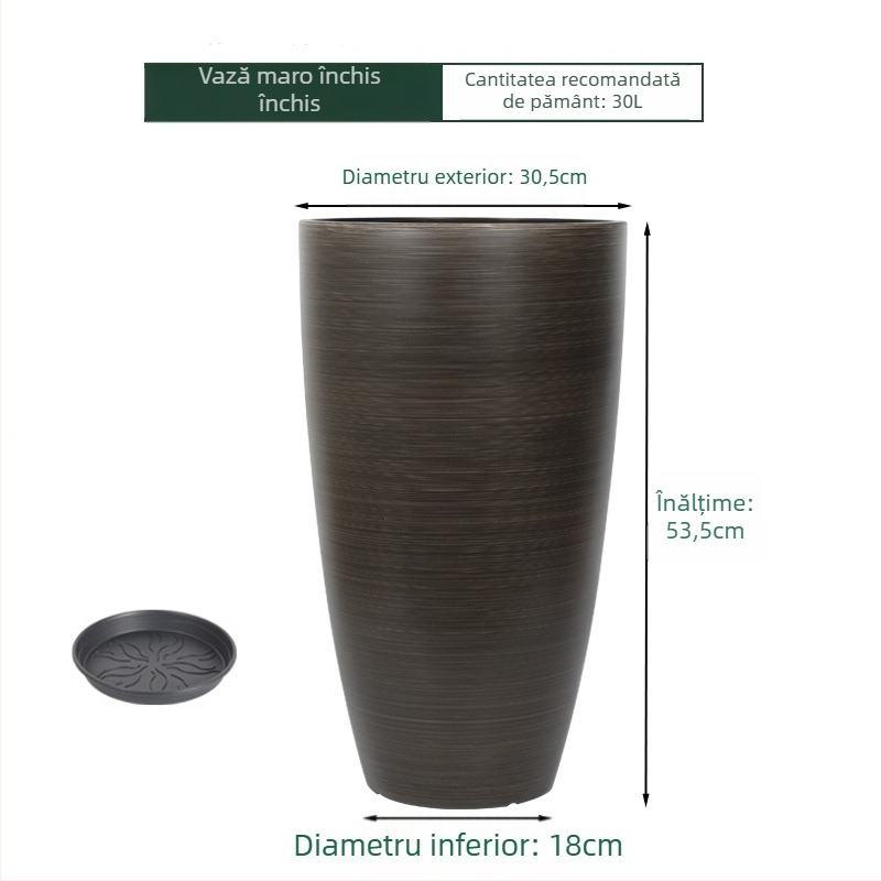 Container de control al rădăcinilor, plastic, montare pe perete, stil Nordic