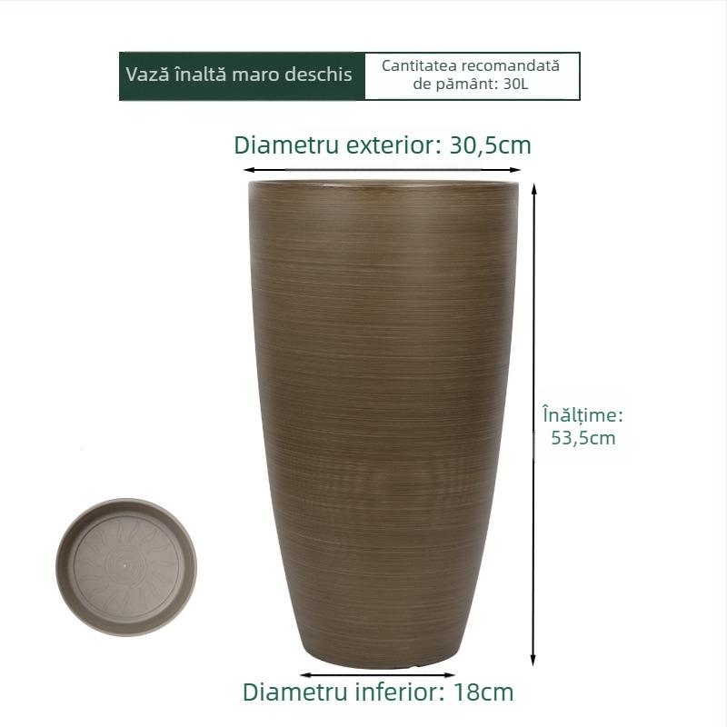 Container de control al rădăcinilor, plastic, montare pe perete, stil Nordic