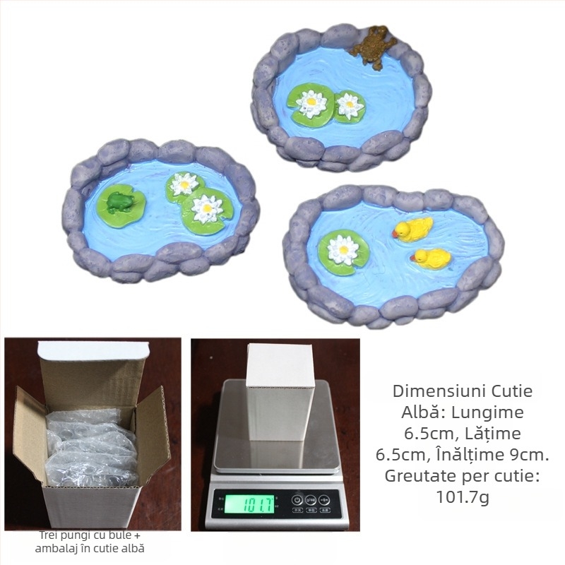 Peisaj mini din rășină pentru suculente | model: natură statică, stil idilic, manufactură din rășină, marcă Yi Bottle