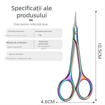 Foarfeci din oțel inoxidabil pentru îndepărtarea pielii moarte, portabile, uz general