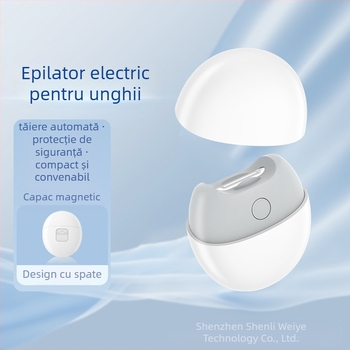 SENIE Tăietor electric de unghii – dispozitiv portabil de manichiură cu mecanism anti-prindere, pentru vârstnici și sugari, dinplastic + oțel inoxidabil