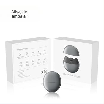 SENIE Tăietor electric de unghii – dispozitiv portabil de manichiură cu mecanism anti-prindere, pentru vârstnici și sugari, dinplastic + oțel inoxidabil