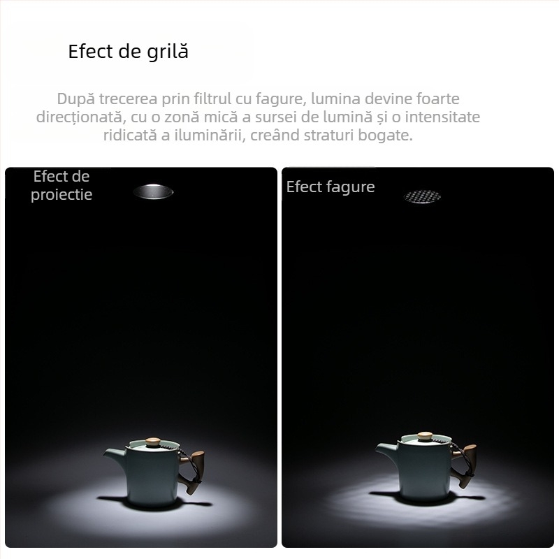 Tubă Beam Light pentru bliț fotografic - aliaj de aluminiu, compatibil universal, Model: Beam Light Tube, Greutate 0,21 kg