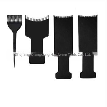 Set de colorare păr cu foarfecă plată și foarfecă de thinning (30 dinți), placă de colorare, pensulă, mănuși, dopuri pentru urechi și eșarfă; dinți 30, interval de thinning 25-30, greutate 350 g