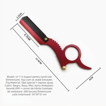 NSP rasor manual pentru salon de coafură, oțel inoxidabil, design clasic, lamă 1 bucată, ambalaj 240 bucăți