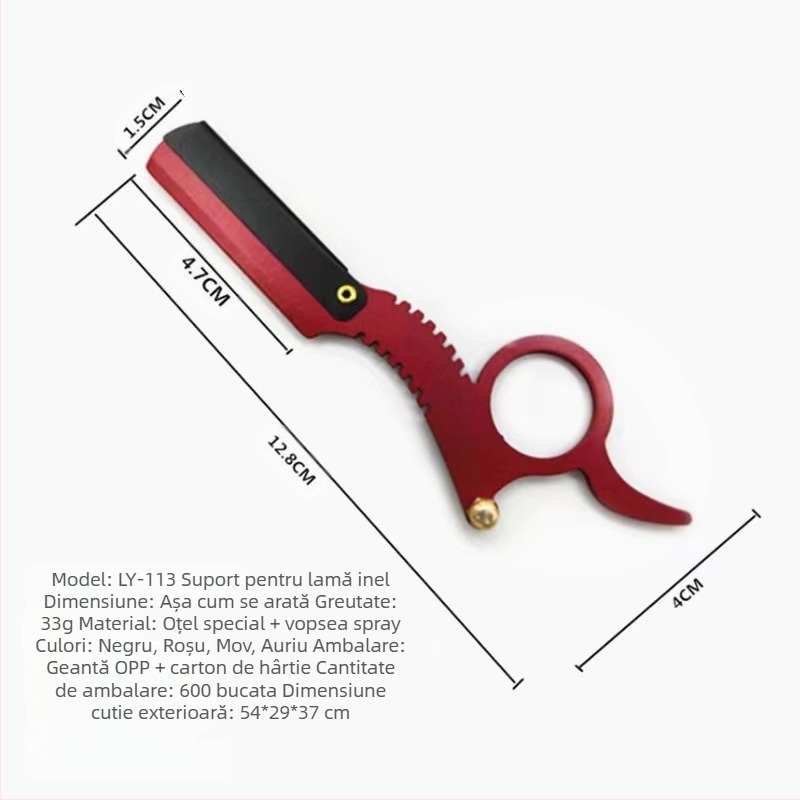 NSP rasor manual pentru salon de coafură, oțel inoxidabil, design clasic, lamă 1 bucată, ambalaj 240 bucăți