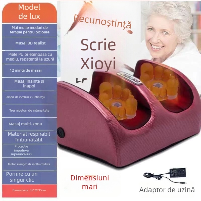 Tree rex masaj pentru picioare semiînfășurat – masaj electric cu frământare, compresie caldă, cronometru, control prin buton