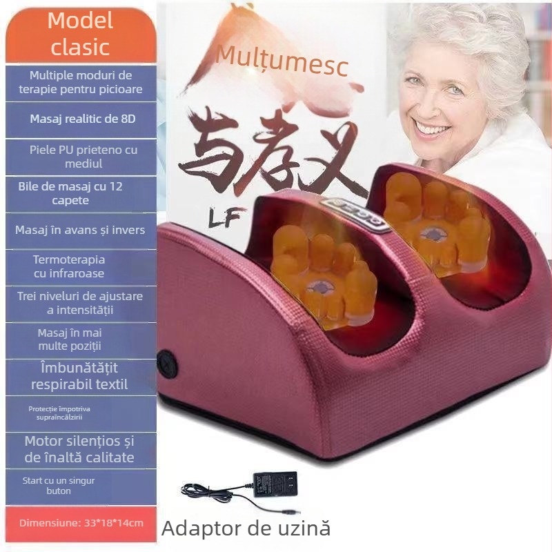 Tree rex masaj pentru picioare semiînfășurat – masaj electric cu frământare, compresie caldă, cronometru, control prin buton