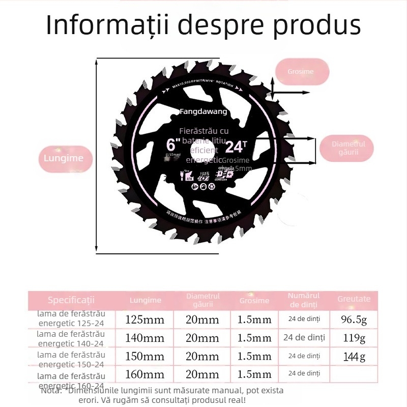 Lamă de ferăstrău din aliaj Square King pentru prelucrarea lemnului – economică, ascuțită, durabilă, fără blocare și fără arderi; compatibilă cu mașinile de tăiat